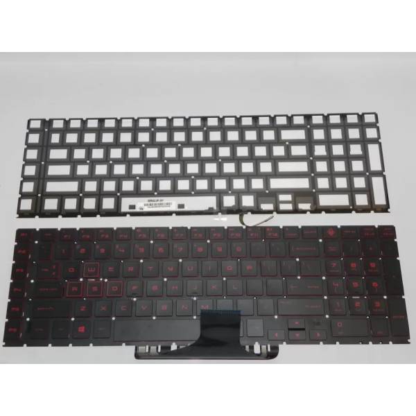 Tastatura Laptop, HP, Omen 5 Plus 17-CB, TPN-C144, iluminata, rosie, layout US