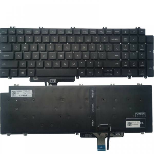 Tastatura Laptop, Dell, Precision 7680, P114F, P114F002, iluminata, neagra, layout US