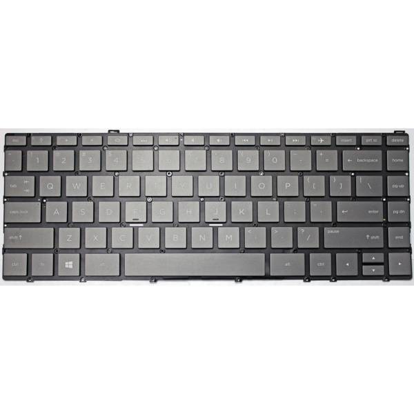 Tastatura Laptop, HP, Spectre X360 13-W, 13T-W, iluminata, gri inchis, layout US