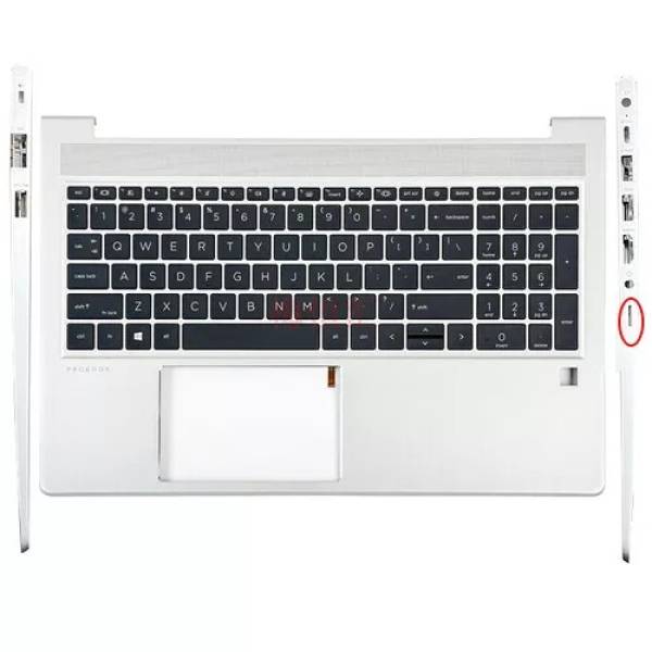 Carcasa superioara cu tastatura palmrest Laptop, HP, ProBook 650 G9, N01933-001, N01933-B31, 4BX8STATP40, iluminata, layout US