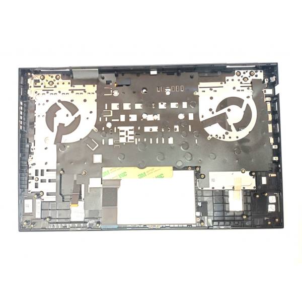 Carcasa superioara cu tastatura palmrest Laptop, HP, Omen 17-CK, 17T-CK, TPN-Q266, M57142-271, M57142-001, M57142-031, M57142-B31, KEQ46G3LTATP00, iluminata, RGB, layout US (RO)