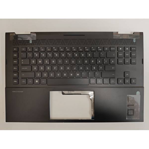 Carcasa superioara cu tastatura palmrest Laptop, HP, Omen 17-CM, 17T-CM, N16779-001, N16779-031, N16779-271, N16779-B31, KEQ46G3LTATP00, iluminata, RGB, layout US (RO)