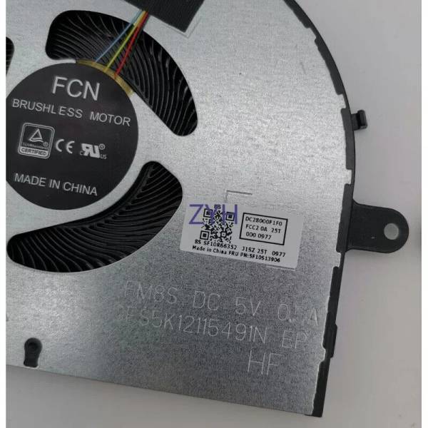 Cooler Laptop, Lenovo, IdeaPad 5-15ITL05 Type 82FG, DFS5K12115491N-FM8S, DC28000F1F0, 5V, 0.5A