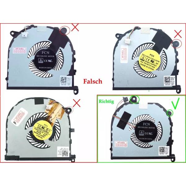 Cooler procesor Laptop, Dell, XPS 15 7590, 08YY9, 008YY9, 0F01PX, F01PX, DFS501105PR0T-FKCH, DFS501105PR0T FM87, DC28000NID0, DC28000NIF0, 5V, 0.5A, CPU