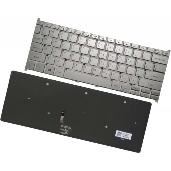 Tastatura Laptop, Acer, Swift 5 SF514-51, iluminata, argintie, layout US
