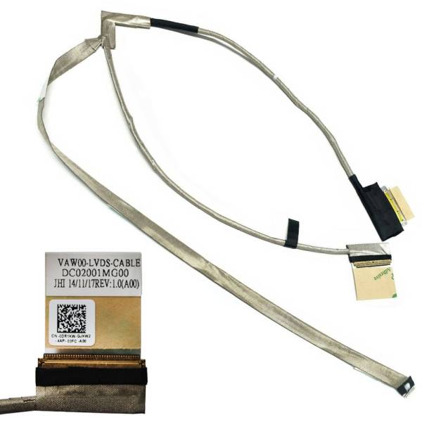 Cablu video LVDS Laptop, Dell, 15R 3521, 3531, 3537, DR1KW, 0DR1KW, non touch, VAW00, DC02001MG00, 30 pini