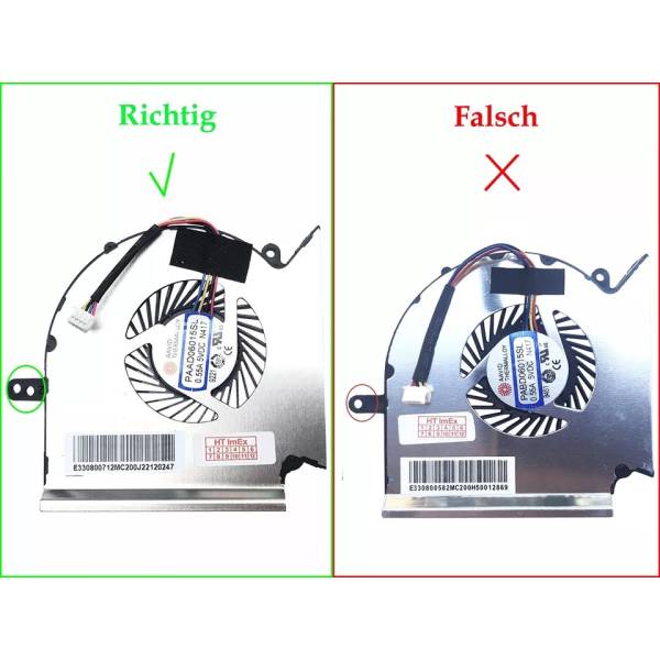 Cooler procesorLaptop Gaming, MSI, GP75, GL75, WE75, MS-17E2, MS-17E4, MS-17E5, MS-17E7, PAAD06015SL-N417, E330800712, 5V, 0.55A, CPU