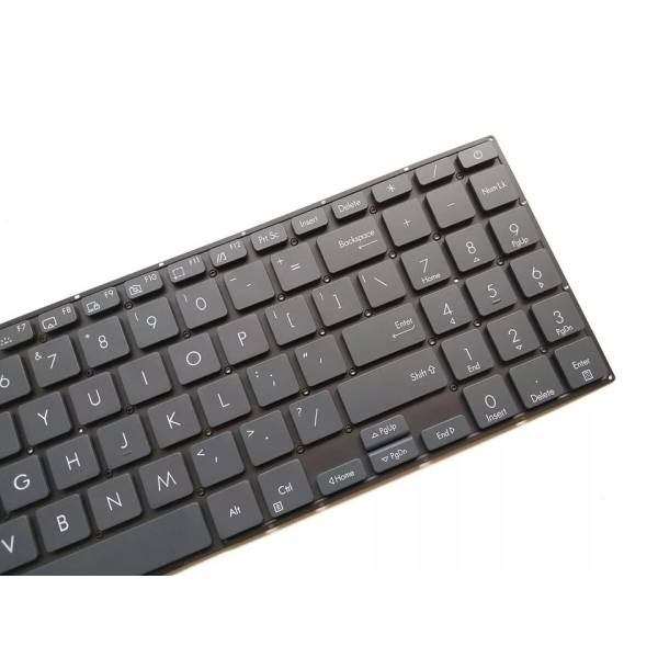 Tastatura Laptop, Asus, Q528E, Q528EH, iluminata, gri inchis, layout US
