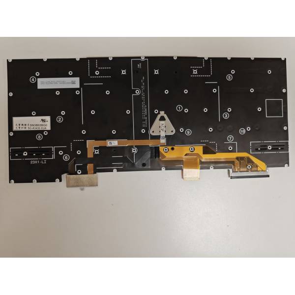 Tastatura Laptop, Lenovo, ThikPad X1 Carbon 13th Type 21NS, 21NT, 21NX, 21NY, iluminata, gri, layout US