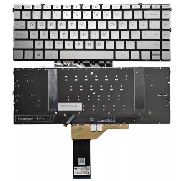 Tastatura Laptop, HP, Envy 16-H, TPN-C159, iluminata, argintie, layout US