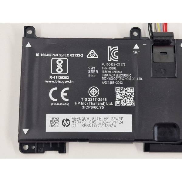 Baterie Laptop, HP, EliteBook 650 G10, 655 G10, M73472-001, M73472-005, 3ICP6/60/75, TPN-IB0A, TPN-DB0L, RH03XL, 25.4cm, 11.58V, 4249mAh, 51.3Wh