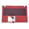 Carcasa superioara cu tastatura palmrest Laptop, Acer, Aspire E5-573, E5-573G, 6B.MVSN7.028, FBZRT001010, rosie, layout US
