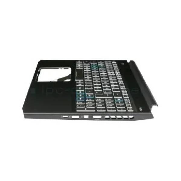 Carcasa superioara cu tastatura palmrest Laptop Gaming, Acer, Predator Helios 300 PH315-52, 6B.Q53N4.002, 6070B1601101, iluminata RGB, layout UK