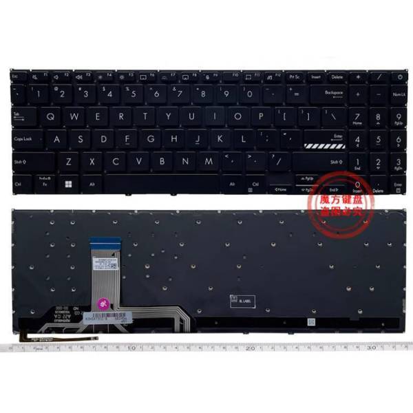Tastatura Laptop, Asus, VivoBook 15 K3504V, K3504VA, K3504Z, K3504ZA, iluminata, neagra, layout US