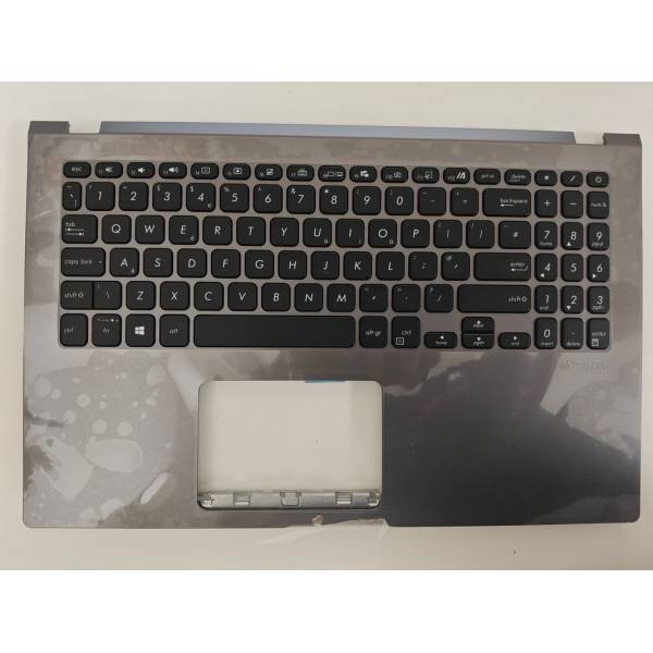 Carcasa superioara cu tastatura palmrest Laptop, Asus, VivoBook 15 X509F, X509FA, X509FB, 90NB0MZ2-R32UK0, 90NB0MZ2-R32UK1, X509FA-1G, 13NB0MZ2P03014-3, iluminata, gri, layout UK Carcasa superioara cu tastatura palmrest Laptop, Asus, VivoBook 15 X509F, X509FA, X509FB, 90NB0MZ2-R32UK0, 90NB0MZ2-R32UK1, X509FA-1G, 13NB0MZ2P03014-3, iluminata, gri, layout UK