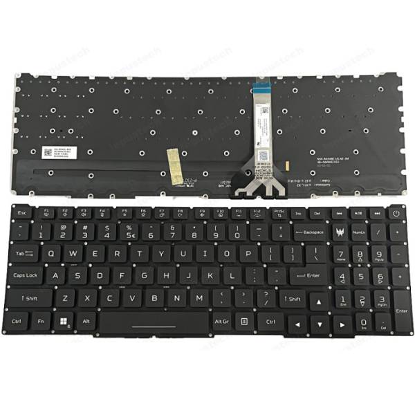 Tastatura Laptop Gaming, Acer, Predator Helios Neo 18 PHN18-71, N23C13, iluminata RGB, layout US