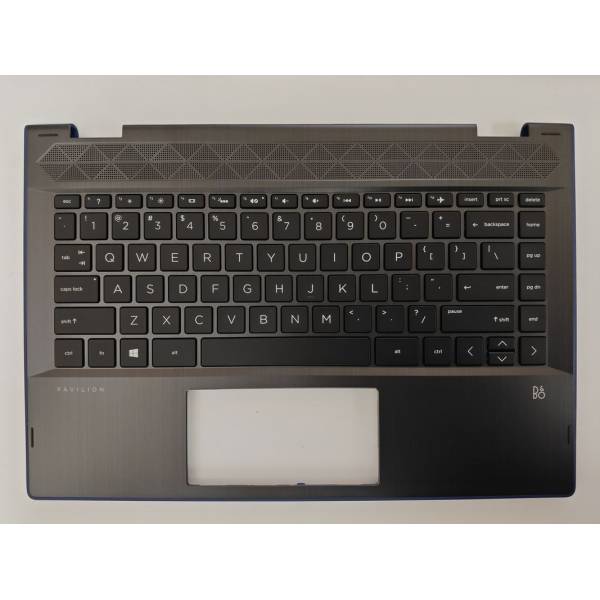 Carcasa superioara cu tastatura palmrest Laptop, HP, Pavilion x360 14-CD, 14M-CD, TPN-W131, L18951-001, L18947-001, L18947-001, layout US