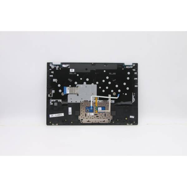 Carcasa superioara cu tastatura palmrest Laptop, Lenovo, IdeaPad Flex-14API Type 81SS, 5CB0U42246, AP2GA000C20, cu slot fingerprint, iluminata, Polar Blue, layout UK