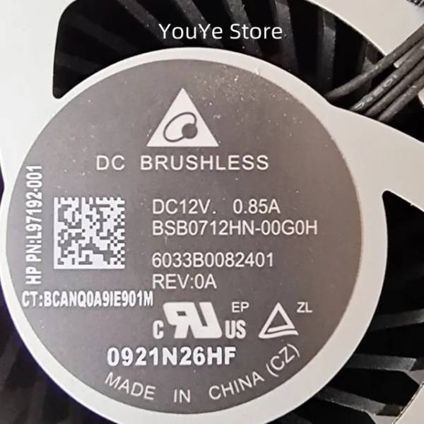 Cooler placa video Workstation, HP, Z2 Mini G5, L97192-001, BSB0712HN-00G0H, 6033B0082401, 12V, 0.85A, GPU