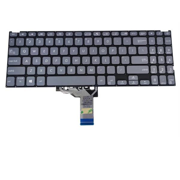 Tastatura Laptop, Asus, VivoBook 15 X512J, X512JA, X512JAU, X512JF, X512JP, X512U, X512UA, X512UB, X512UF, gri, layout US