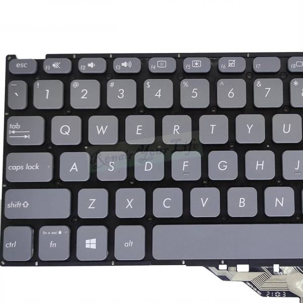 Tastatura Laptop, Asus, VivoBook 15 S512D, S512DA, S512DK, S512F, S512FA, S512FB, S512FJ, S512FL, S512J, S512JA, S512JF, S512JP, S512U, S512UA, S512UF, gri, layout US