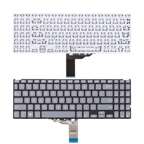 Tastatura Laptop, Asus, VivoBook 15 S512D, S512DA, S512DK, S512F, S512FA, S512FB, S512FJ, S512FL, S512J, S512JA, S512JF, S512JP, S512U, S512UA, S512UF, gri, layout US