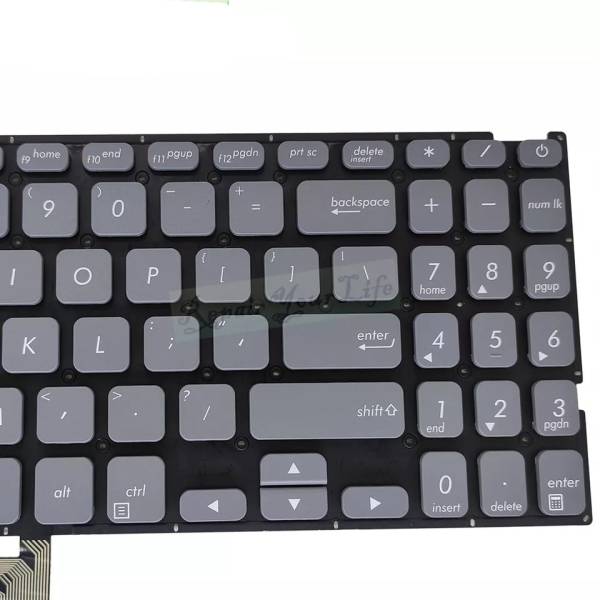 Tastatura Laptop, Asus, VivoBook 15 S512D, S512DA, S512DK, S512F, S512FA, S512FB, S512FJ, S512FL, S512J, S512JA, S512JF, S512JP, S512U, S512UA, S512UF, gri, layout US