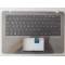 Carcasa superioara cu tastatura palmrest Laptop 2-in-1, Asus, ZenBook Flip UX360U, UX360UA, UX360UAK, 90NB0C03-R30GE0, 13NB0C03AM03211, iluminata, neagra, layout DE (germana)