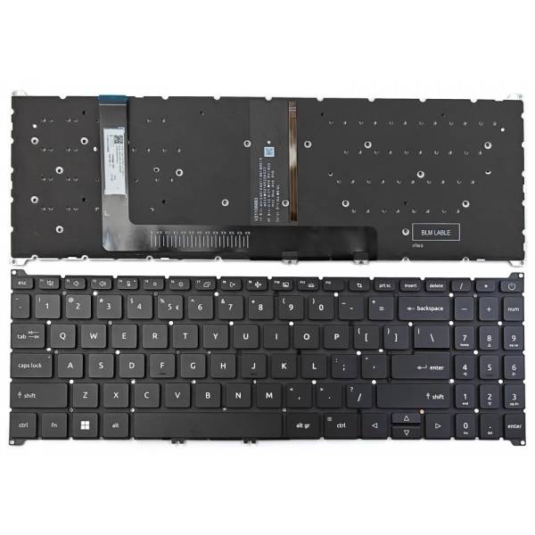 Tastatura Laptop Gaming, Acer, Aspire 7 A715-51G, N22Q3, iluminata, neagra, layout US