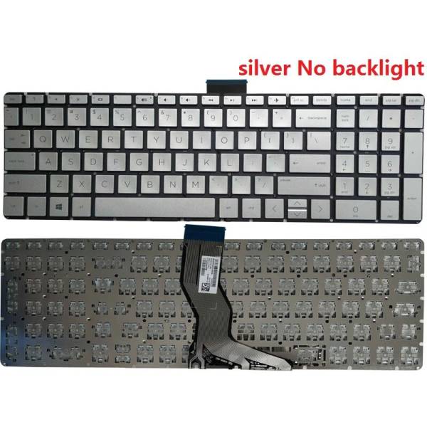 Tastatura Laptop, HP, Pavilion 17-W, 17T-W, TPN-Q174, argintie, layout US