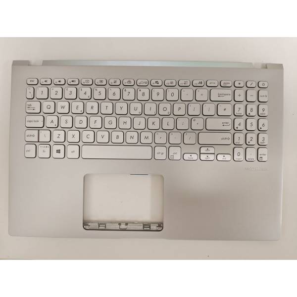 Carcasa superioara cu tastatura palmrest Laptop, Asus, VivoBook 15 X509F, X509FA, X509FAC, X509FB, X509FJ, X509FL, 90NB0Q31-R32UK0, X509MA-1S, 13NB0MZ1P04016-3, 39XKRTAJN30, FBXKR009010, argintie, layout UK Carcasa superioara cu tastatura palmrest Laptop, Asus, VivoBook 15 X509F, X509FA, X509FAC, X509FB, X509FJ, X509FL, 90NB0Q31-R32UK0, X509MA-1S, 13NB0MZ1P04016-3, 39XKRTAJN30, FBXKR009010, argintie, layout UK