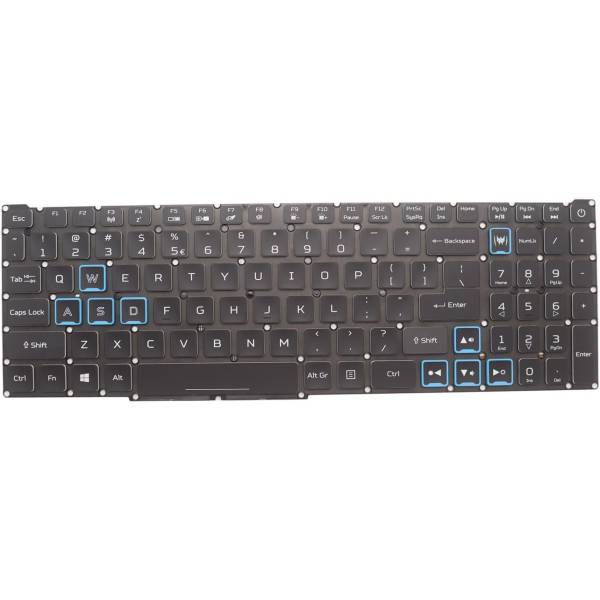 Tastatura Laptop Gaming, Acer, Predator Helios 300 PH315-53, iluminata, RGB, layout US