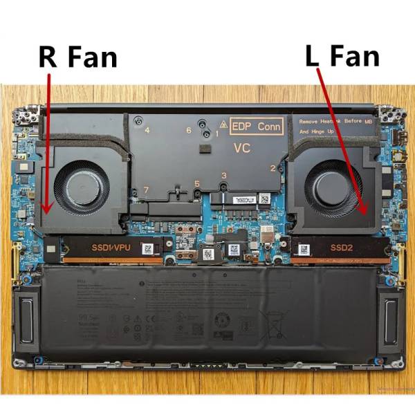Cooler procesor Laptop, Dell, Precision 16 5680, TM2DW, 0TM2DW, EG75070S1-C870-S9A, DC2800139S0, DC2800139SL, CPU