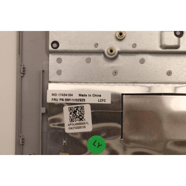 Carcasa superioara cu tastatura palmrest Laptop, Lenovo, Thinkpad E14 Gen 2 Type 20T6, 20T7, 20TA, 20T6, 20T7, 5M11H52925, AP1HJ0005G0AYL, AM226000300, iluminata, argintie, layout UK