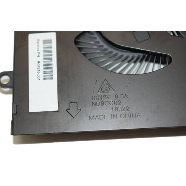 Cooler procesor Laptop, HP, Omen 15-EK, 15-EN, TPN-Q236, TPN-Q238, M04216-001, ND8CC02-19J22, DTADQ5DC88F001, MG75091V1-1C040-S9A, 12V, 0.5A, CPU