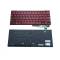 Tastatura Laptop, Asus, ZenBook S UX391F, UX391FA, UX391U, UX391UA, iluminata, rosie, layout US