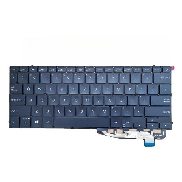 Tastatura Laptop, Asus, ZenBook S UX391F, UX391FA, UX391U, UX391UA, iluminata, albastru inchis, layout US