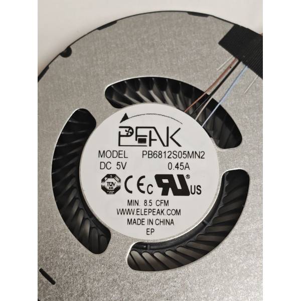 Cooler placa video Laptop Gaming, Dell, DFS5H22314565J-FMHA, 023.100I4.0011, MG75090V1-C210-S9A, 023.100I4.0001, PB6812S05MN2, 023.100I4.0021, pentru GTX 1660 si RTX 2060, 5V, 0.45A, GPU