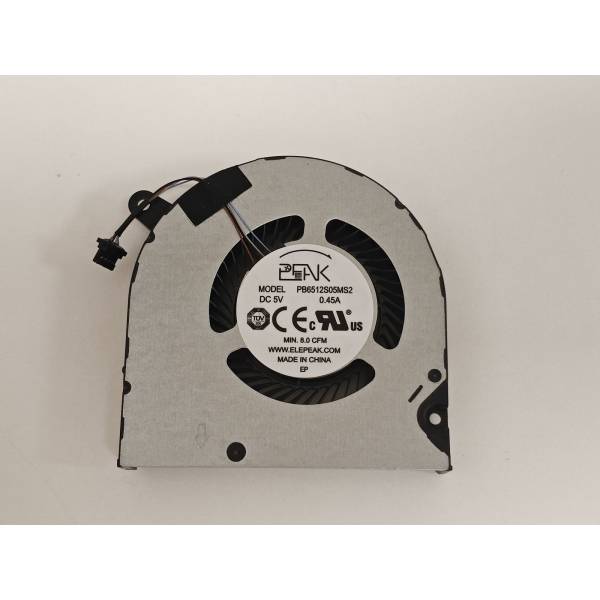 Cooler procesor Laptop Gaming, Dell, G5 5500, G5 5505, P89F, P89F003, PC01D, 0PC01D, PB6512S05MS2, 023.100I3.0021, pentru GTX 1660 si RTX 2060, 5V, 0.45A, CPU