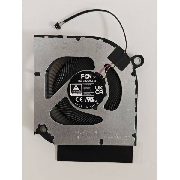 Cooler procesor Laptop Gaming, Acer, Predator Helios 16 PH16-71, PH16-72, 23.QNYN7.002, DFSCK22D05883M-FQP7, DQ5DC77F007, 12V, 1A, CPU