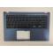 Carcasa superioara palmrest cu tastatura Laptop, Asus, VivoBook 15 F1500E, F1500EA, 90NB0T43-R34US0, 13N1-CEA1301, 13NB0SR3P04015-3, X515DA-1B, albastra, layout US