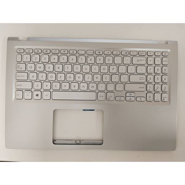 Carcasa superioara palmrest cu tastatura Laptop, Asus, VivoBook 15 F1500E, F1500EA, 90NB0TY2-R35UI0, 90NB0TY2-R35UI1, 13N1-CEA0C21, 13N1-CEA0Z01, 13NB0SR2P15016-3, X515EA-1S, argintie, layout US