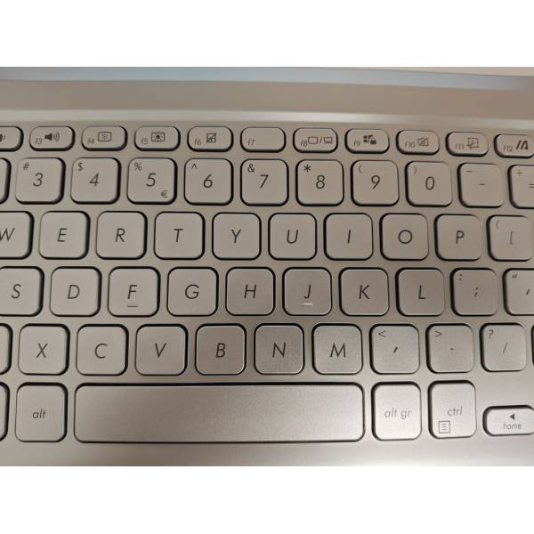 Carcasa superioara palmrest cu tastatura Laptop, Asus, VivoBook 15 F1500E, F1500EA, 90NB0TY2-R35UI0, 90NB0TY2-R35UI1, 13N1-CEA0C21, 13N1-CEA0Z01, 13NB0SR2P15016-3, X515EA-1S, argintie, layout US