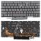 Tastatura Laptop, Lenovo, ThinkPad X1 Yoga 7th Type 21CD, 21CE, iluminata, gri, layout US