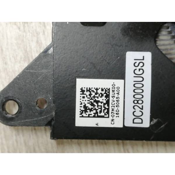 Cooler procesor Laptop, Dell, Alienware x15 R1, x15 R2, 7M2CV, 07M2CV, NS75C38-20L02, DC28000UGDL, EG50050S1-CI00-S9A, DC28000UGSL, 5V, 0.50A, CPU
