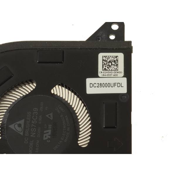 Cooler placa video Laptop, Dell, Alienware x15 R1, x15 R2, 2H5HD, 02H5HD, EG50050S1-CI10-S9A, DC28000UFSL, NS75C39-20L03, DC28000UFDL, 5V, 0.50A, GPU