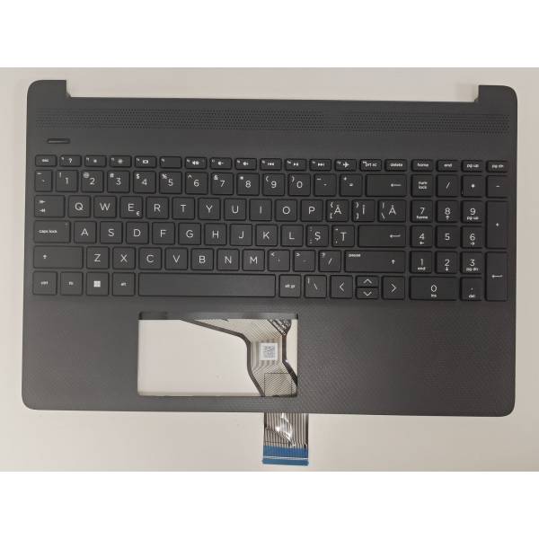 Carcasa superioara cu tastatura palmrest Laptop, HP, 15-DY, 15T-DY, 15-EF, 15S-EQ, 15S-FQ, 15Z-EF, TPN-Q222, TPN-Q230, L89859-001, L89859-271, EA0P5009010, EA0P5009010, neagra, layout US