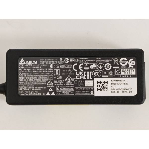 Incarcator Laptop, Acer, Aspire 3 A315-43, A315-44P, KP.04501.017, ADP45-FE F, 19V, 2.34A, 45W, mufa 3.0x1.1mm
