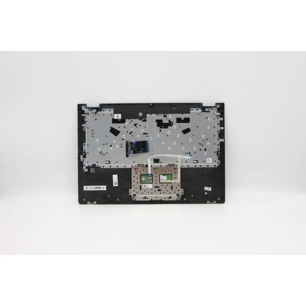 Carcasa superioara cu tastatura palmrest Laptop, Lenovo, IdeaPad Flex-14IML Type 81XG, 5CB0U42364, AP2GA000C20, ET2GA000100, cu slot fingerprint, iluminata, Polar Blue, layout US