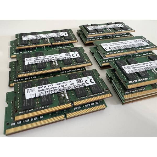 Memorie ram Laptop SK Hynix 16GB, DDR4, 2Rx8, PC4-2666V, 2666Mhz, HMA82GS6JJR8N-VK, PC4-21300, CL19, Non-ECC, sodimm, 260 pini